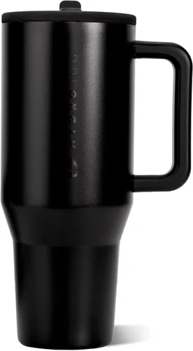 Vista 13 de HydroJug Traveler - Botella de agua de 40 onzas con asa y pajita abatible - Cabe en portavasos, vaso resistente a fugas - Reutilizable, aislado