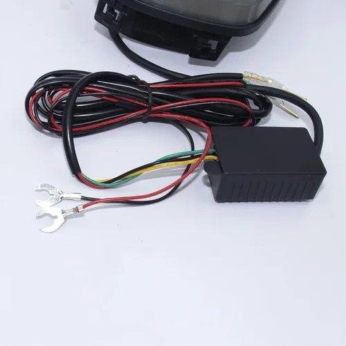 Vista 8 de Luces de parrilla de repuesto para la parrilla SRT Scat Pack LED de humo luces de nariz de cerdo para Dodge Charger 2015-2022