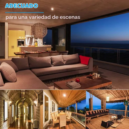 Vista 7 de Bombilla de luz del atardecer al amanecer, bombillas LED inteligentes con sensor de 5 W A19 de encendido/apagado automático, lámpara de iluminación