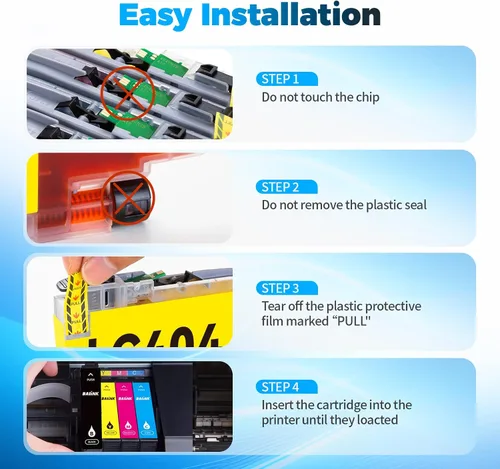 Vista 5 de LC404 Cartuchos de tinta de reemplazo para cartuchos de tinta Brother LC404 LC-404 LC404XL Compatibles con impresoras Brother MFC-J1205W MFC-J1215W