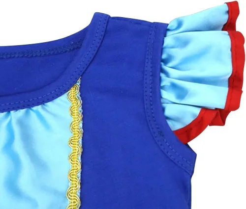 Vista 3 de IZKIZF Disfraz de princesa de Halloween de Navidad vestido de tutú con diadema para bebé color blanco como la nieve