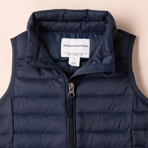 Vista 4 de Tienda Essentials Chaleco acolchado ligero resistente al agua para niñas y niños pequeños