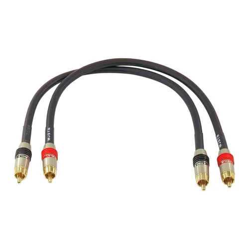 Vista 3 de WJSTN Cable de audio RCA a RCA, cable de subwoofer, cable de audio coaxial digital RCA macho a RCA macho, cable blindado doble, color negro, paquete