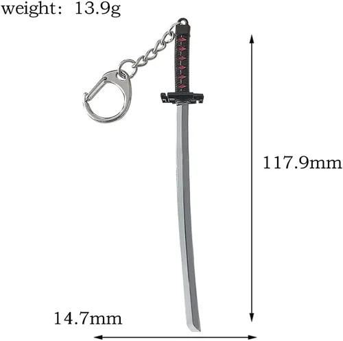 Vista 2 de Ichigo Bankai - Llavero de espada Zangetsu y Tensa Zangetsu Regalo de anime para niños, adolescentes, mujeres, hombres fanáticos