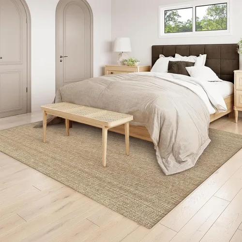 Vista 32 de LEEVAN Alfombra lavable para baño, alfombra tejida negra de 2 x 3 pies para entrada, alfombra de puerta delantera de algodón, alfombras pequeñas