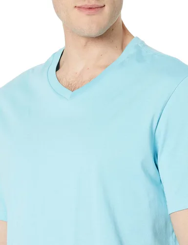 Vista 3 de Tienda Essentials Camisetas con cuello en V para hombre, paquete de 2