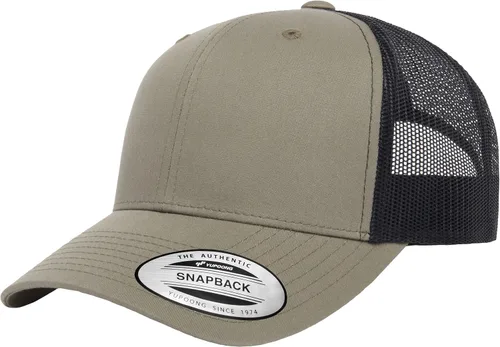 Vista 55 de Yupoong Gorra de camionero retro Multicam de Yp Classics Alpine/Blanco