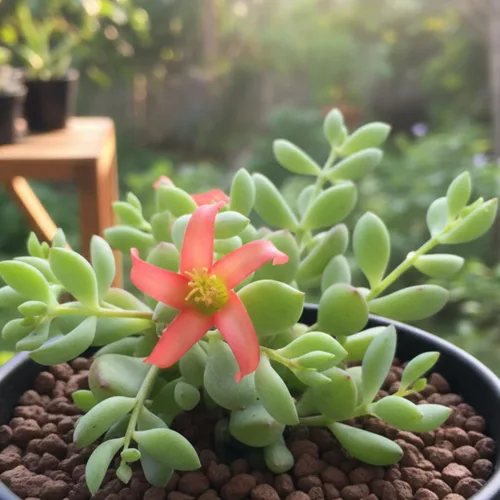 Vista 5 de Planta viva de Cotyledon Pendens, suculenta para interiores y exteriores, maceta de 2 pulgadas