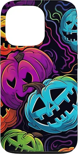Vista 10 de Funda para iPhone 11 Pro Max Halloween Scary Pumpkin Graffiti