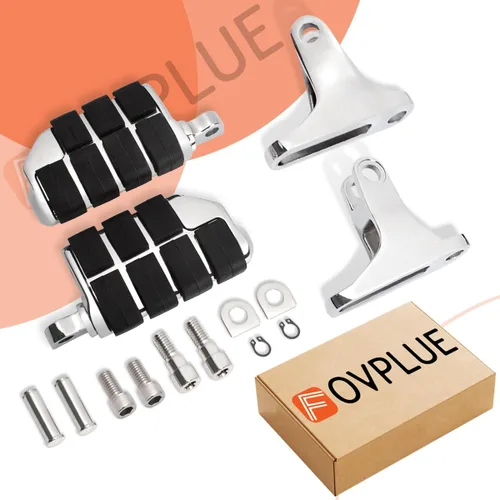Vista 7 de FOVPLUE Mini estribo de pasajero, estriberas de pasajero con kit de montaje para Harley Touring 1993-2025, para CVO Electra Glide Road Glide Road