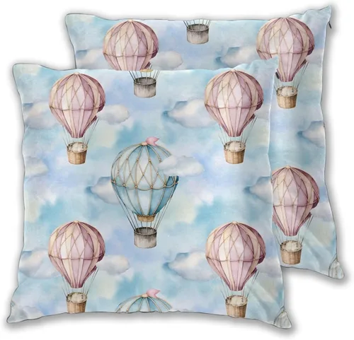 Vista 26 de Juego de 2 fundas de almohada para sofá, oficina, dormitorio, decoración del hogar, 16 x 16 pulgadas