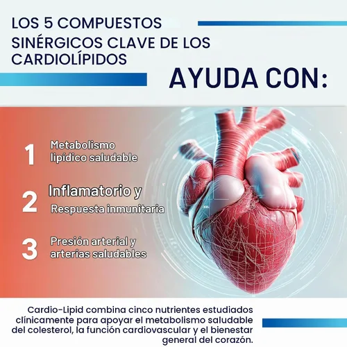 Vista 5 de BIOTICS RESEARCH Soporte cardiovascular Cardio-Lipid™ con arroz de levadura