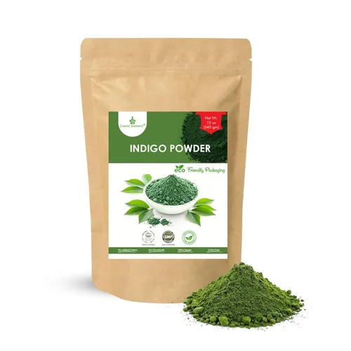 Vista 8 de Cosmic Element Polvo índigo orgánico para el cabello – Tinte índigo natural para hombres y mujeres Sin OGM, polvo vegano que aumenta