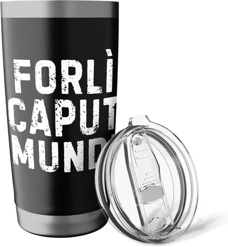 Vista 5 de Forlì Caput Mundi Città Simpatica Uomo Donna Bambino - Vaso aislado de acero inoxidable