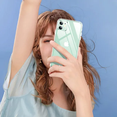 Vista 6 de SPIDERCASE Funda diseñada para iPhone 11, transparente, no amarillenta, funda delgada para iPhone 11 de 6.1 pulgadas (transparente)