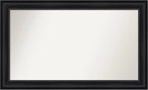 Vista 261 de Amanti Art Espejo personalizado, espejo de baño negro Astor, espejo de pared o espejo de tocador de baño sobre el fregadero (25 x 25 pulgadas)