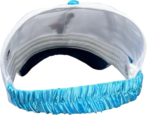 Vista 6 de CurlCap Gorra sin parte trasera para cabello natural, gorra de béisbol forrada de satén para mujer