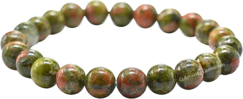 Vista 641 de Amazing Gemstone Crystal Bracelet for Women Men's Gifts - Protection Healing Crystal Bracelet - 8mm Gemstone Beaded Stretchable Bracelet Pulseras
