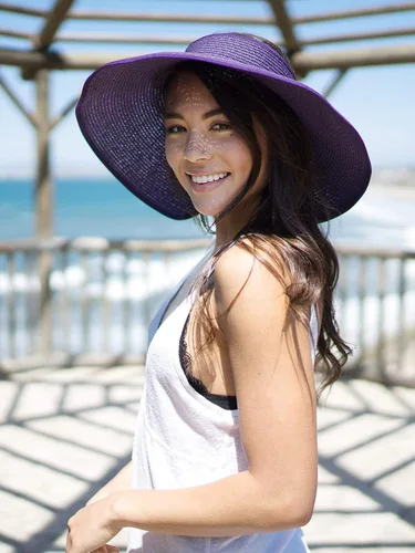 Vista 2 de Simplicity - Sombrero con protección solar UV UPF 50 para mujer, convertible en visera para playa