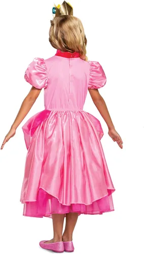 Vista 2 de Disguise Disfraz de princesa melocotón, Nintendo Super Mario Bros Deluxe para niñas