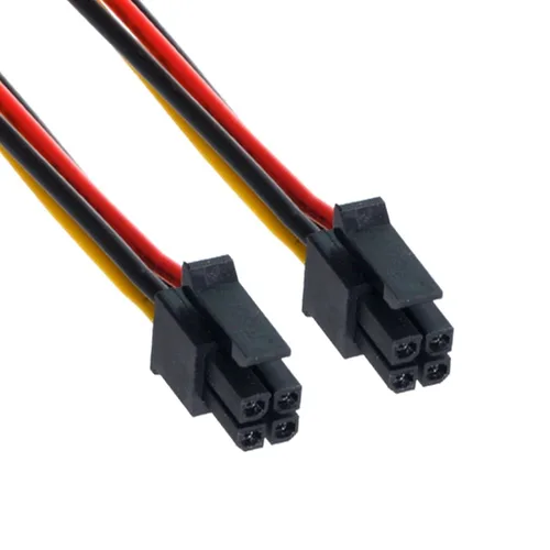 Vista 5 de chenyang CY ATX Molex Micro Fit conector macho 4Pin macho a macho paso 9.8 ft m del cable de alimentación de los 23.6 in