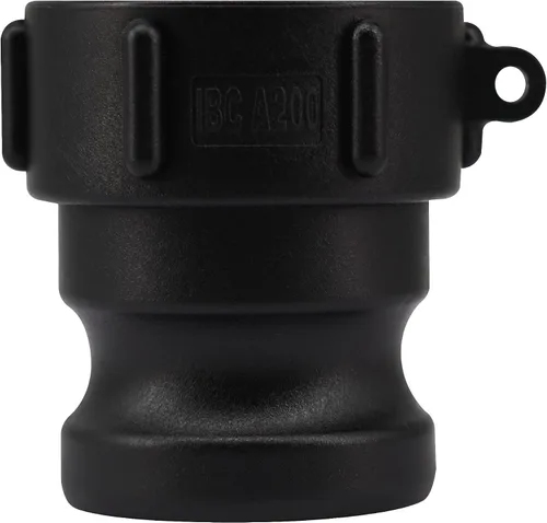 Vista 2 de Adaptador de asas IBC de 2", accesorios de leva y ranura, accesorios de asas IBC, adaptador macho de contrafuerte de 2 pulgadas x 2 pulgadas, rosca