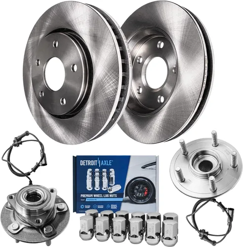 Vista 33 de Detroit Axle - Rotores de freno delanteros para Lexus GS350 GS430 GS450h GS460 IS200t IS250 IS300 IS350 Reemplazo de rotores de freno perforados