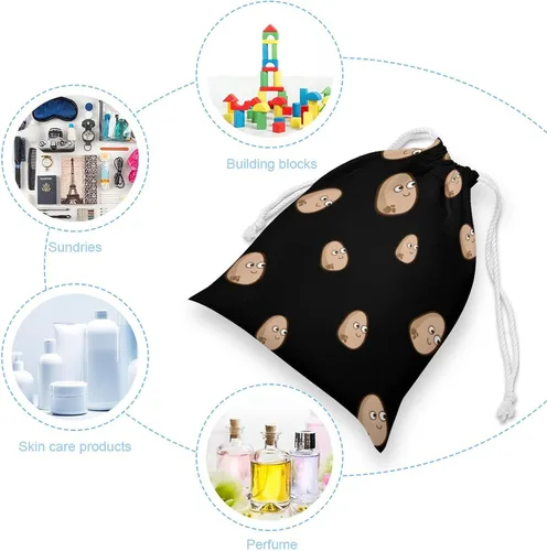 Vista 5 de Potato Drawstring Storage Pouch Bags Dust-Proof Gift Durable Bag for Home Travel