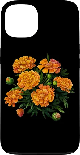 Vista 7 de Vintage Marigold Inspired Flower Case for iPhone 16