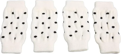 Vista 8 de Dog Elbow Protector, 4PCS Pet Leg Sleeves Knitted Leg Support Wraps with Polka Dot Design for Small Medium Dogs (S)