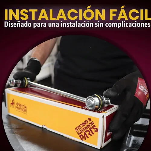 Vista 3 de Metrix Premium Piezas de Chasis - Kit de 2 piezas de Eslabón de Estabilización de Barra Antirrollio Delantera Compatible con 2006-2009 Mitsubishi