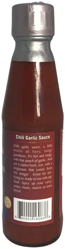 Vista 3 de Rani Chili Salsa de ajo de 7 oz (200 g), tarro de vidrio, vegano, perfecto para sumergir, platos salados y papas fritas ~ Sin gluten Sin OMG Sin