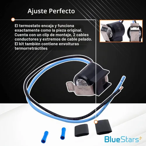 Vista 5 de BlueStars Kit de termostato de descongelación para refrigerador ultra Compatible con refrigeradores Frigidaire Kenmore Electrolux Crosley Gibson