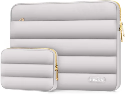 Vista 20 de MOSISO Funda para laptop de 13.3 pulgadas, 13-13.3 pulgadas funda de Marrón