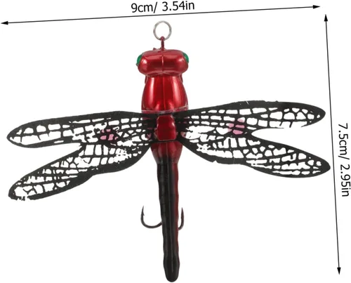 Vista 4 de VANZACK 3 unids Señuelo Libélula Pesca Anzuelos de Pesca Equipo Equipo de Pesca Bass Equipo de Pesca Bass Señuelos de Pesca Agua Salada Señuelos
