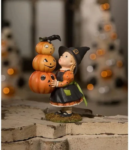 Vista 2 de Bethany Lowe Diseños - Parche de calabaza Pippa - TD2219