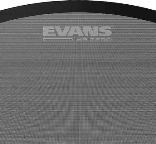 Vista 2 de Evans dB Zero Cabezas de Tambor - Con Malla ShockWeave de Una Sola Capa - Cabezal de Bajo Volumen - Bombo, 20 Pulgadas