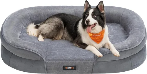 Vista 8 de Feandrea - Cama ortopédica para perros, sofá para perros de 30 pulgadas con funda extraíble lavable Medium Pet Sofa with Egg Crate Foam, Comfy