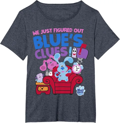 Vista 66 de Blue's Clues & You Group Shot Just Figured Out Blue's Clues Camiseta Negro