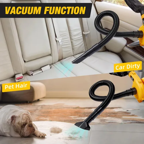 Vista 7 de Soplador de hojas inalámbrico para batería Dewalt de 20 V máximo, soplador de aire eléctrico para el lugar de trabajo con motor sin escobillas, 6