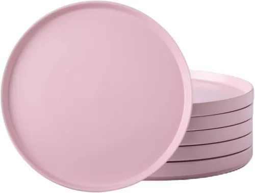 Vista 11 de AmorArc Juego de 6 platos de cerámica, esmalte mate de 8.0 pulgadas para cocina, postre, ensalada, aperitivo, platos pequeños para platos llanos