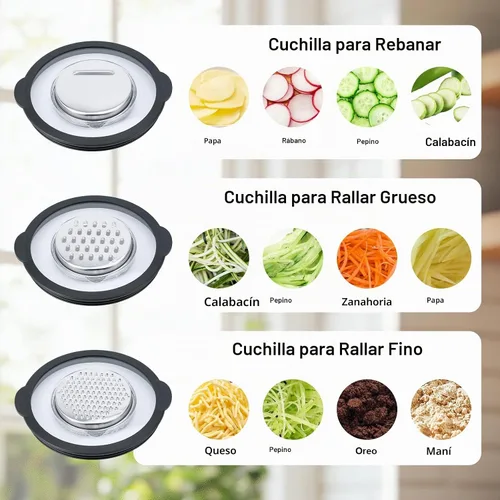 Vista 3 de Coladores y coladores de cocina de acero inoxidable con rallador de queso