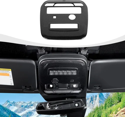 Vista 6 de RAZPOY Cubierta para panel de luz de lectura frontal Bronco compatible con Ford Bronco 2021-2025, accesorios interiores negros de 2 puertas y 4