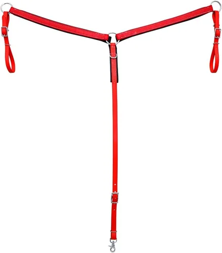 Vista 7 de HILASON Western Horse Biothane Leather Breast Collar Tack Verde lima y negro