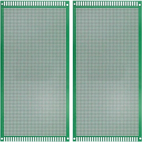 Vista 8 de Eagles 2 piezas de placa PCB de doble cara de 3.9 x 8.7 in, prototipo estañado DIY universal FR4 circuito impreso PCB placa protoboard PCB kit placa