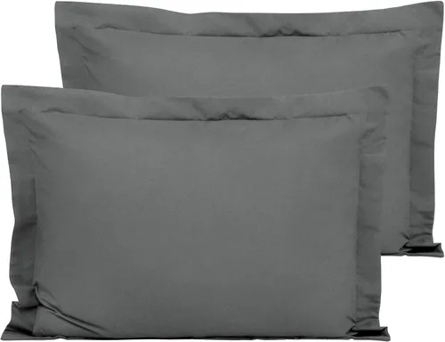 Vista 95 de FLXXIE Juego de 2 fundas de almohada estándar de microfibra, resistentes a la decoloración, a las arrugas y al encogimiento, fundas de almohada