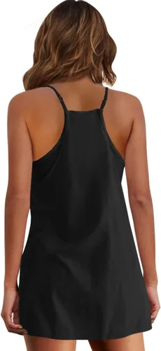 Vista 4 de ATHMILE Vestidos de verano para mujer, minivestido deportivo, deportivo, deportivo, deportivo, vestido corto para mujer, golf, tenis, ejercicio
