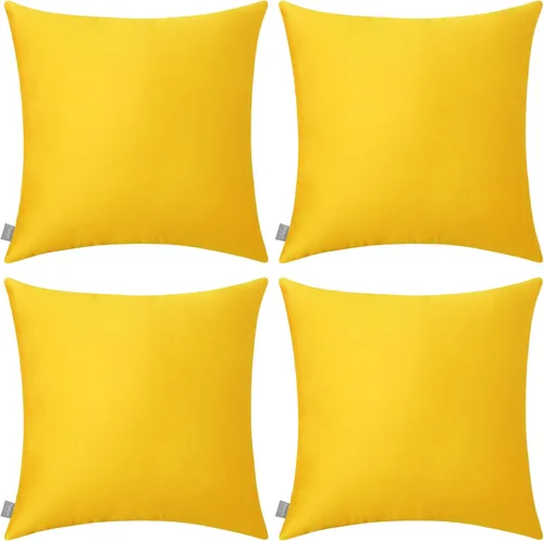 Vista 67 de Thmyo - Paquete de 4 fundas de almohada decorativas de 100 % algodón para lumbar, cómodas, sólidas, para Navidad/Halloween, fundas de cojín Blanco