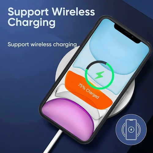 Vista 6 de Funda de batería para iPhone 11, mejorada de 10000 mAh, funda protectora de alta capacidad, recargable, cargador de batería extendida, compatible