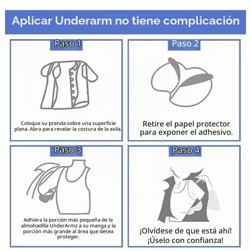 Vista 4 de Almohadillas grandes para sudor de axilas para mujeres y hombres, CANAGROW [100UNIDADES], almohadillas desechables para el sudor de las axilas